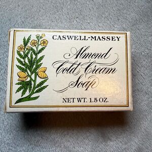 Vintage‎ Caswell-Massey Almond Soap Set Cold Cream & Cleansing Bar